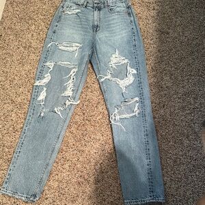 American Eagle Blue Straight Leg Jeans